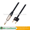 TRS Speaker cable, Mono 6.35 jack banana speaker cable,